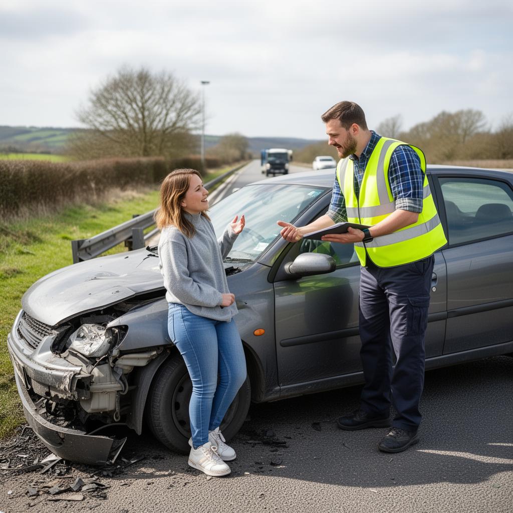 Auto Squad Recovery driver helping a motorist